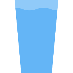 bicchiere d'acqua icona