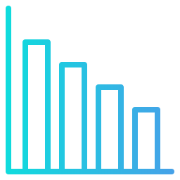 gráfico de barras Ícone