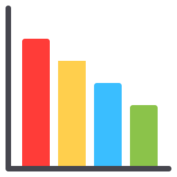 gráfico de barras Ícone