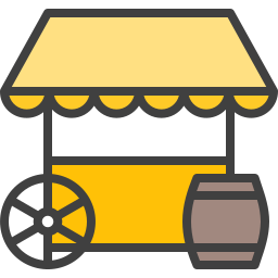 Food cart icon