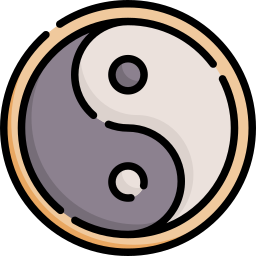 ying yang icoon