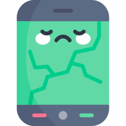 smartphone kaputt icon