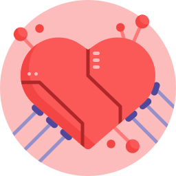 Artificial heart icon