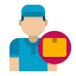 Delivery courier icon