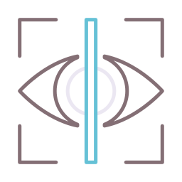 varredura retinal Ícone