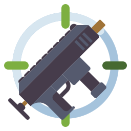 pistola ametralladora icono