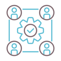 travail en équipe Icône