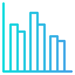 gráfico de barras Ícone