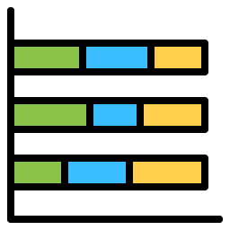 diagramme à bandes Icône