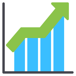 gráfico de barras icono