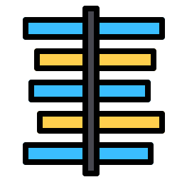 gráfico de gantt icono