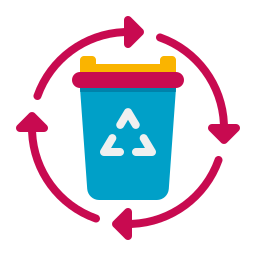 Waste bin icon