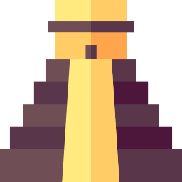 Aztec pyramid icon