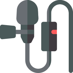 Lapel microphone icon