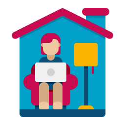 Work from home icon