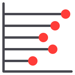 graphique de la ligne Icône