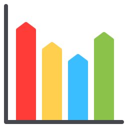 gráfico de barras Ícone