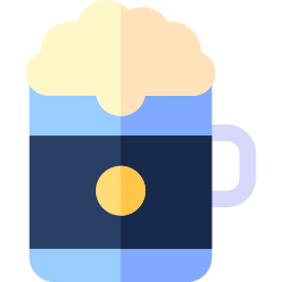 Blue beer icon