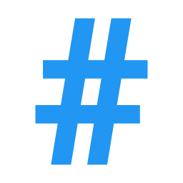 hashtag Icône