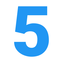 número 5 Ícone