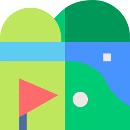 Golf field icon