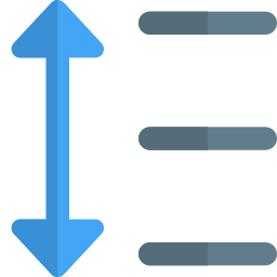 espacement du texte Icône