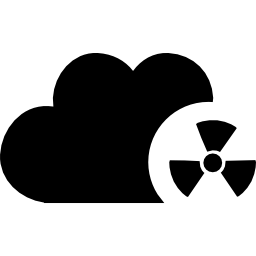 symbole d'interface d'alerte cloud Icône