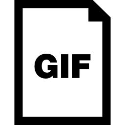 símbolo de interface de documento gif Ícone