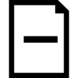빼기 기호가있는 문서 icon