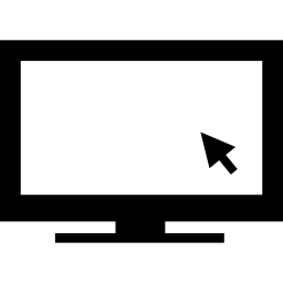 ekran ze strzałką kursora ikona