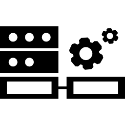 simbolo dell'interfaccia delle impostazioni di connessione al server icona