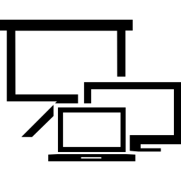 simbolo di tutte le dimensioni degli schermi icona