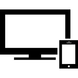 design reattivo per diversi formati e dimensioni di monitor icona