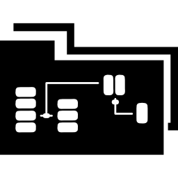 symbol folderu danych dla interfejsu ikona