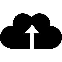Upload to the cloud interface symbol icon