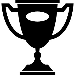 Horses races trophy icon