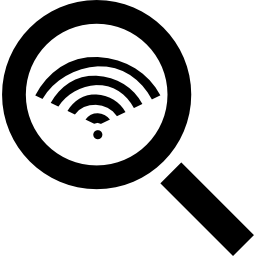símbolo de interfaz de señal de búsqueda icono