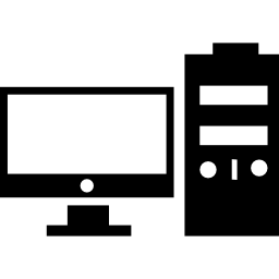 computadora con monitor icono