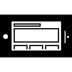 diseño web receptivo en la pantalla de la tableta icono