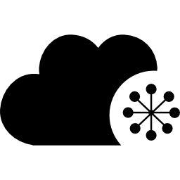 símbolo de interface de análise de nuvem Ícone