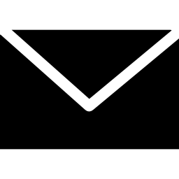 e-mail schwarze umschlagform icon