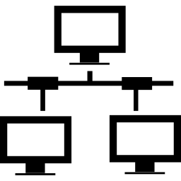 コンピューターのネットワーク インターフェイスのシンボル icon