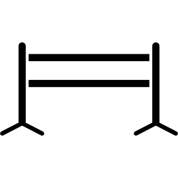 Fence tool for horses jumping competitions icon