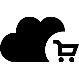 Buy by cloud symbol icon
