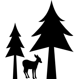 Deer natural home icon