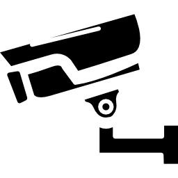 Surveillance camera side view icon
