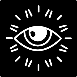 Surveillance eye logo icon