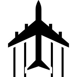 vuelo de avión apuntando hacia arriba icono