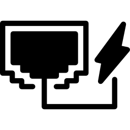Überwachungsausrüstungssymbol mit einem bolzen icon