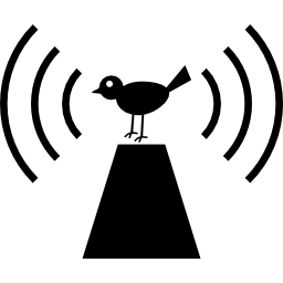 pájaro wifi icono
